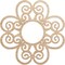 Ekena Millwork Cohen Wood Fretwork Pierced Ceiling Medallion, Alder, 34"OD x 11 5/8"ID x 3/8"T CMWP34X34X0375COAL - alternate 1